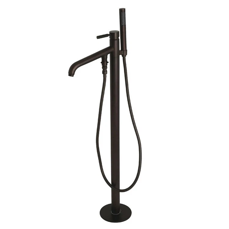 brushed gold freestanding tub faucet-Oil Rubbed Bronze